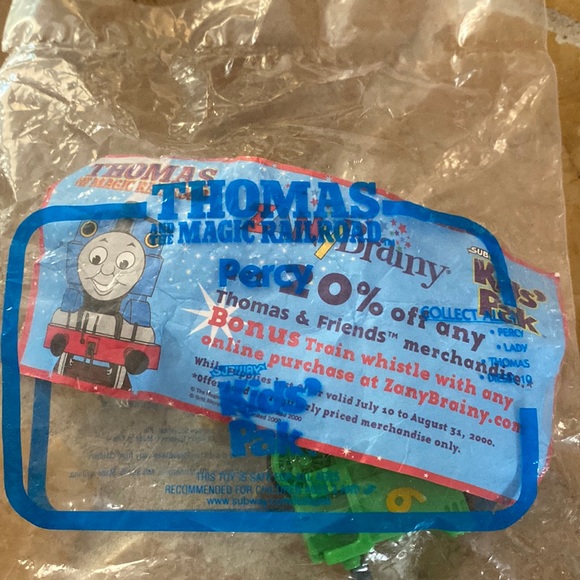 New in Bag Percy Thomas the Tank Engine from Subway Kids’ Pak - Picture 3 of 9